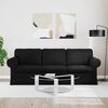 vidaXL Sofa 180cm Schwarz Metall