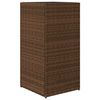 vidaXL Pflanzk&uuml;bel 2 Stk. Braun 40x40x80 cm Poly Rattan