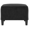 vidaXL Fu&szlig;hocker Schwarz 70x55x41 cm Samt