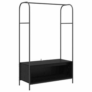 vidaXL Kleiderst&auml;nder Schwarz 100 x 44 x 160 cm Holzwerkstoff