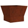 vidaXL Feuerstelle Rostoptik 40 x 40 x 35 cm Wetterfeststahl