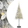 vidaXL Weihnachtsbaum mit 150 LEDs Wei&szlig; 120 cm PE und Stahl