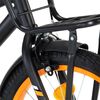 vidaXL Kinderfahrrad mit Frontgep&auml;cktr&auml;ger 18 Zoll Schwarz und Orange