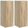 vidaXL TV-Wandschrank 2 stk. Sonoma Holzwerkstoff