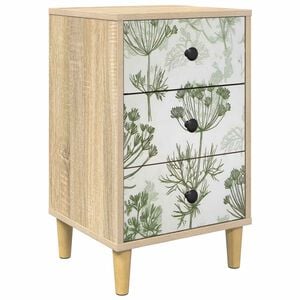 vidaXL Nachttisch GOTHA Sonoma-Eiche 36 x 33 x 60 cm Holzwerkstoff