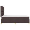 vidaXL Boxspringbett mit Matratze Dunkelbraun 140 x 190 cm Stoff