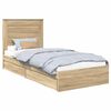 vidaXL Aufbewahrungsbett Sonoma-Eiche 100 x 200 cm Holzwerkstoff