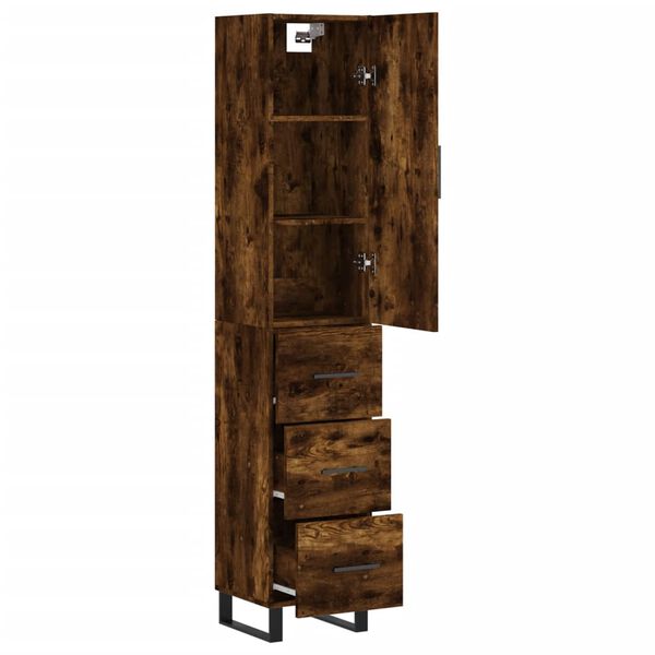 vidaXL Highboard R&auml;uchereiche 34,5x34x180 cm Holzwerkstoff