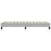 vidaXL Bettgestell ohne Matratze Hellgrau 80x220 cm Samt