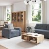 vidaXL Sofa Set 3 pcs Grau Samt