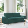 vidaXL Sofa Dunkelgr&uuml;n Gesamtabmessungen: 222 x 80 x 82 cm (B x T x H)