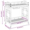 vidaXL Weintrolley mit R&auml;dern Natur 85 x 50 x 93 cm Bambus
