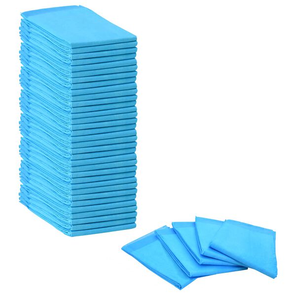 vidaXL Haustier Training Pad 50 pcs Blau und Weiß 90 x 60 cm