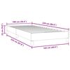 vidaXL Boxspringbett ohne Matratze Dunkelgrau 100x220 cm Samt