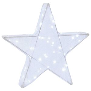vidaXL 3D-Weihnachtsstern 50 LEDs Kaltwei&szlig; 55 x 53,5 x 10 cm