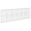 vidaXL Gabione mit Deckel 600x50x200 cm Verzinktes Eisen