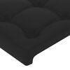 vidaXL Boxspringbett mit Matratze Schwarz 90x200 cm Kunstleder