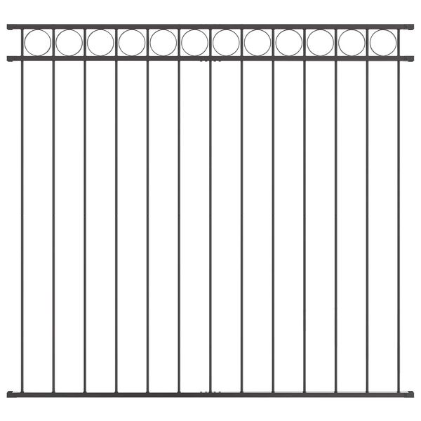 vidaXL Zaunelement Grau 170 x 150 cm Stahl