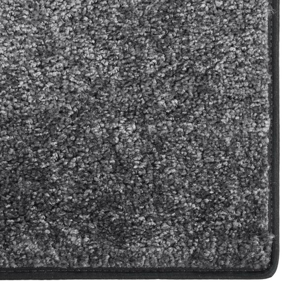 vidaXL Teppich Weich Rutschfest 67x180 cm Grau