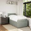 vidaXL Boxspringbett mit Matratze Rosa 80x200 cm Samt