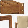 vidaXL Outdoor-Sofagarnitur mit Kissen 6 pcs Natur und Beige