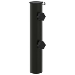 vidaXL Parasol Fu&szlig;rohr 0.6 kg Schwarz Eisen for 40-50 mm Pole