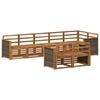 vidaXL Outdoor-Sofagarnitur 7 stk. Natur Massivholz Akazie