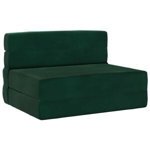 vidaXL Klappsofa Bett Dunkelgr&uuml;n 70 x 80 x 60 cm Stoff