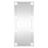vidaXL Wandspiegel mit LED-Leuchten 40x80 cm Glas Rechteckig