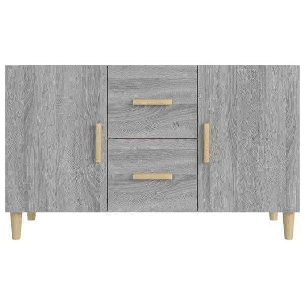 vidaXL Sideboard Grau Sonoma 100x36x60 cm Holzwerkstoff