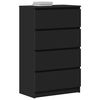 vidaXL Sideboard Schwarz 60x35x98,5 cm Holzwerkstoff