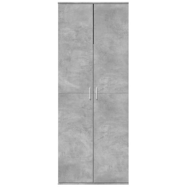 vidaXL Highboard Betongrau 70x35x180 cm Holzwerkstoff