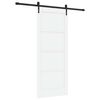 vidaXL Schiebet&uuml;r ORKDAL Wei&szlig; und Schwarz 83 x 202 cm