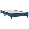 vidaXL Boxspringbett mit Matratze Dunkelblau 80x210 cm Samt