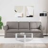 vidaXL Sofa 180cm Taupe Metall