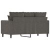 vidaXL 2-Sitzer-Sofa Dunkelgrau 120 cm Samt