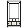 vidaXL Kinderbett Schwarz 90x200 cm Massivholz Kiefer
