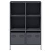 vidaXL Highboard Anthrazit 68x39x103,5 cm Stahl