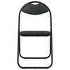 vidaXL Klappstuhl 8 pcs Schwarz 48 x 43,5 x 81 cm Kunstleder