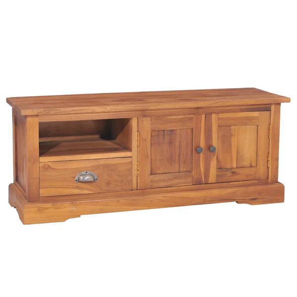 vidaXL TV-Schrank 100x30x40 cm Massivholz Teak