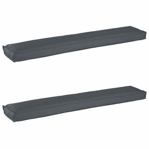 vidaXL Palettenkissenset 2 stk. Oxford-Stoff Anthrazit 200 x 40 x 8 cm