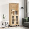 vidaXL Highboard Sonoma-Eiche 69,5x34x180 cm Holzwerkstoff