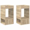 vidaXL Beistelltisch 2 stk. Sonoma-Eiche 30 x 30 x 56 cm Holzwerkstoff