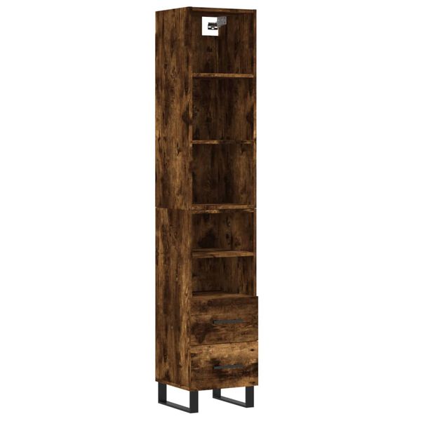 vidaXL Highboard R&auml;uchereiche 34,5x34x180 cm Holzwerkstoff
