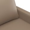 vidaXL 2-Sitzer-Sofa Cappuccino-Braun 120 cm Kunstleder