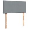 vidaXL Boxspringbett mit Matratze Hellgrau 80x200 cm Stoff
