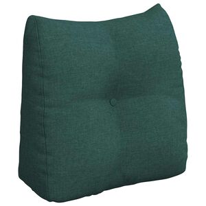 vidaXL R&uuml;cken Kissen Dunkelgr&uuml;n 45 x 24 x 50 cm Stoff