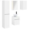 vidaXL Badezimmerschrank-Set 5 pcs Wei&szlig; 43 x 11,5 x 60,5 cm