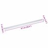 vidaXL Treppenkantenprofile 10 pcs Silber 67 x 3 x 2 cm Aluminium