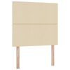 vidaXL Aufbewahrungsbett mit Matratze Creme 90 x 190 cm Polyester